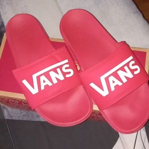 selling Van's slides, size 10.0 M , red and white